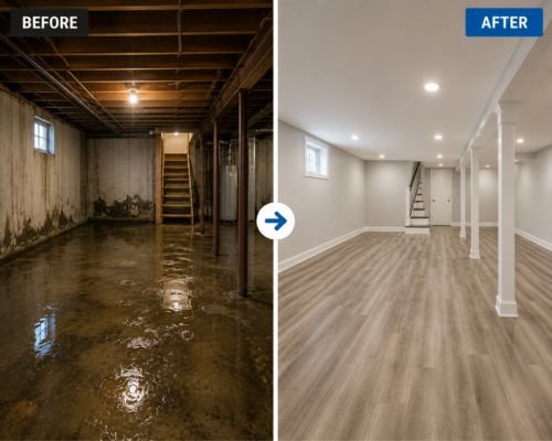 Basement-Water Damage Restoration